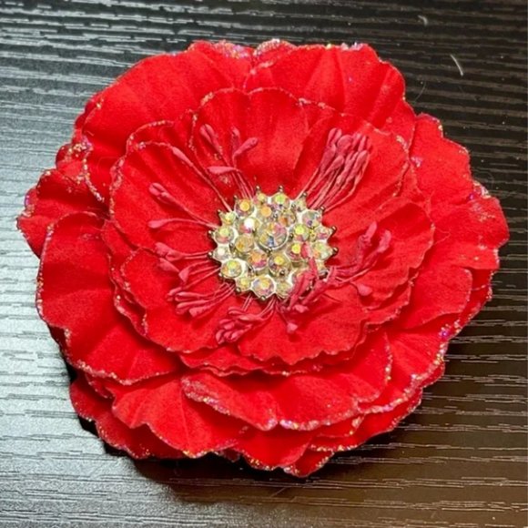 Tieks Flower Watermelon Box Topper with Faux Rhinestones in Center - Picture 2 of 4